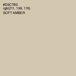 #D3C7B0 - Soft Amber Color Image